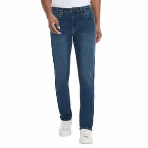 NEW Kenneth Cole Men's 30x29 Straight Fit Stretch Denim Jeans Blue
